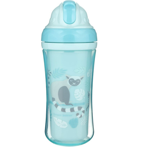 Canpol babies bidon ze składaną rurką silikonową 260ml lemur Canpol babies bidon ze składaną rurką silikonową 260ml lemur