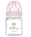 Canpol babies butelka szeroka antykolkowa 120ml PP EasyStart ROYAL BABY różowa