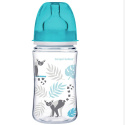 Canpol babies butelka szeroka antykolkowa 240ml PP EasyStart JUNGLE szara