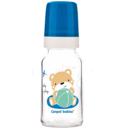 Canpol babies butelka szklana wąska 120ml SWEET FUN