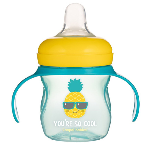 Canpol babies kubek treningowy ustnik silikonowy 150ml SO COOL turkusowy Canpol babies kubek treningowy ustnik silikonowy 150ml SO COOL turkusowy