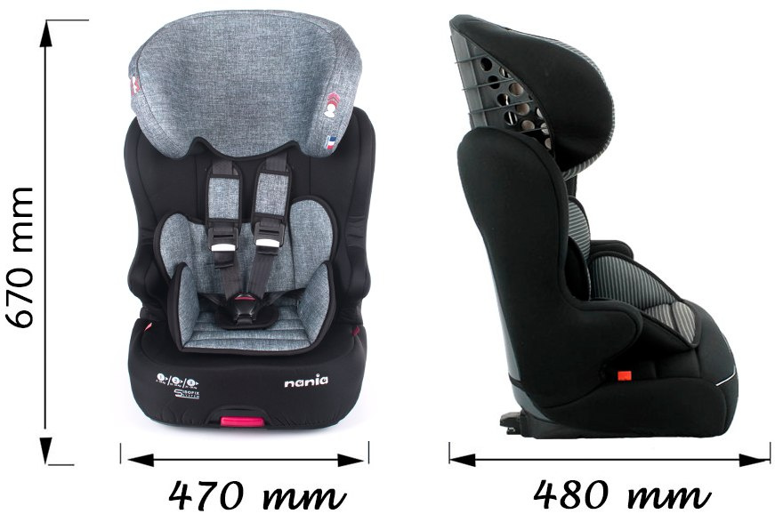 Wymiary fotelika dziecięcego racer isofix Wymiary fotelika dziecięcego racer isofix