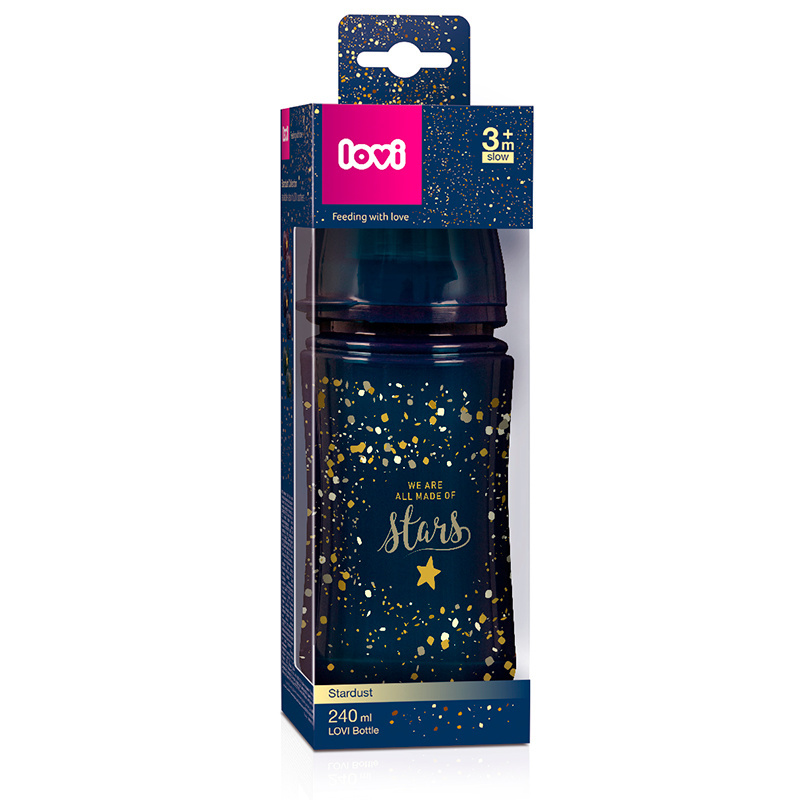Butelki LOVI 240ml Stardust antykolkowa Butelki LOVI 240ml Stardust antykolkowa