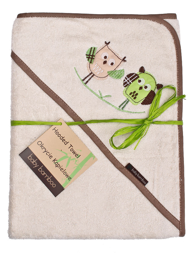 Ręcznik baby bamboo haft z kapturkiem Ręcznik baby bamboo haft z kapturkiem