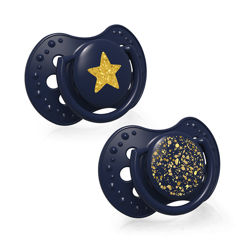 Smoczek uspokajający dla dziecka LOVI 3-6 m Stardust Blue 2 szt. Smoczek uspokajający dla dziecka LOVI 3-6 m Stardust Blue 2 szt.