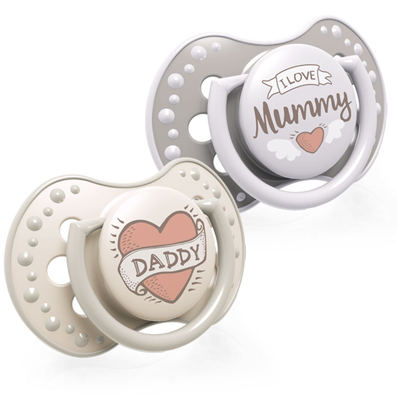 Smoczek uspokajający dla dziecka LOVI 6-18 m+ I love 2 szt. Smoczek uspokajający dla dziecka LOVI 6-18 m+ I love 2 szt.