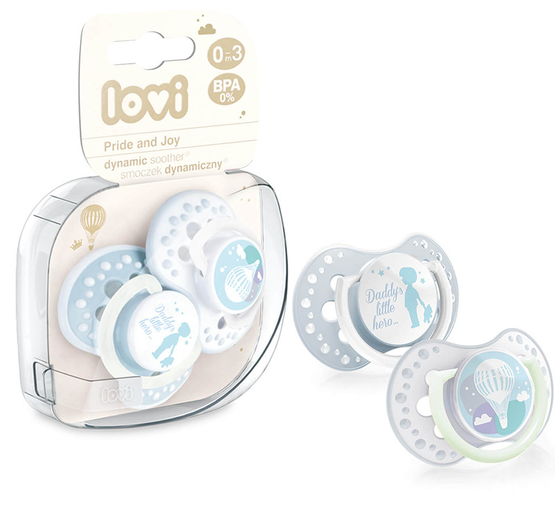 Smoczek uspokajający dla dziecka LOVI 6-18 m+ Pride&Joy Boy 2 szt. Smoczek uspokajający dla dziecka LOVI 6-18 m+ Pride&Joy Boy 2 szt.