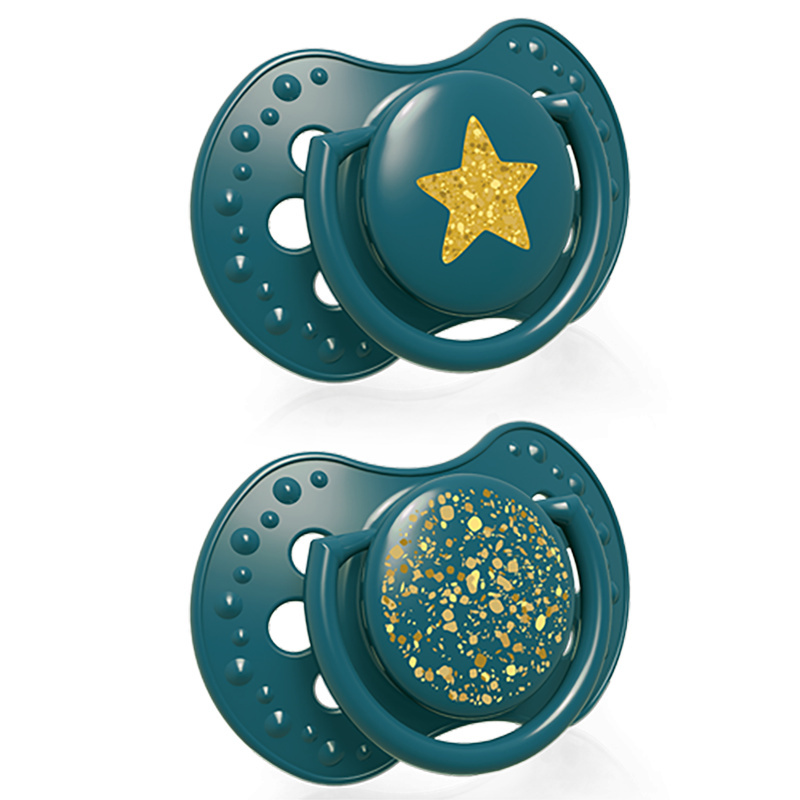 Smoczek uspokajający dla dziecka LOVI 6-18 m+ Stardust Green 2 szt. Smoczek uspokajający dla dziecka LOVI 6-18 m+ Stardust Green 2 szt.