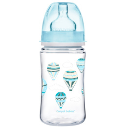 Canpol babies butelka szeroka antykolkowa 240ml PP EasyStart IN THE CLOUDS niebieska