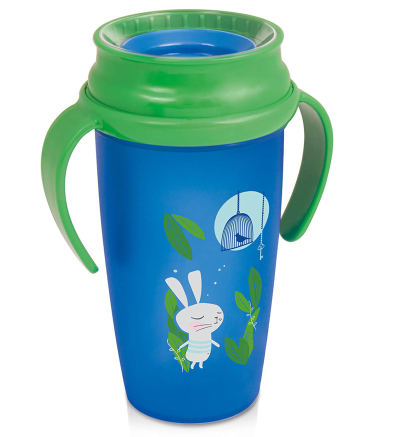 LOVI kubek niekapek 360' ACTIVE 350 ml 14M+ FOLLOW THE RABBIT LOVI kubek niekapek 360' ACTIVE 350 ml 14M+ FOLLOW THE RABBIT