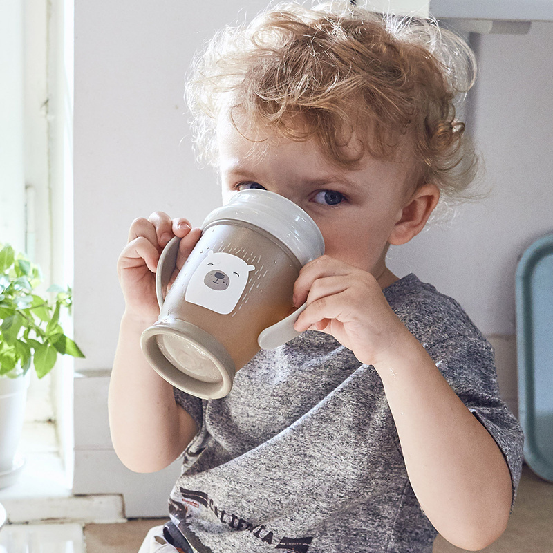LOVI kubek niekapek 360 mini 250 ml 9+ BUDDY BEAR BEŻOWY LOVI kubek niekapek 360 mini 250 ml 9+ BUDDY BEAR BEŻOWY