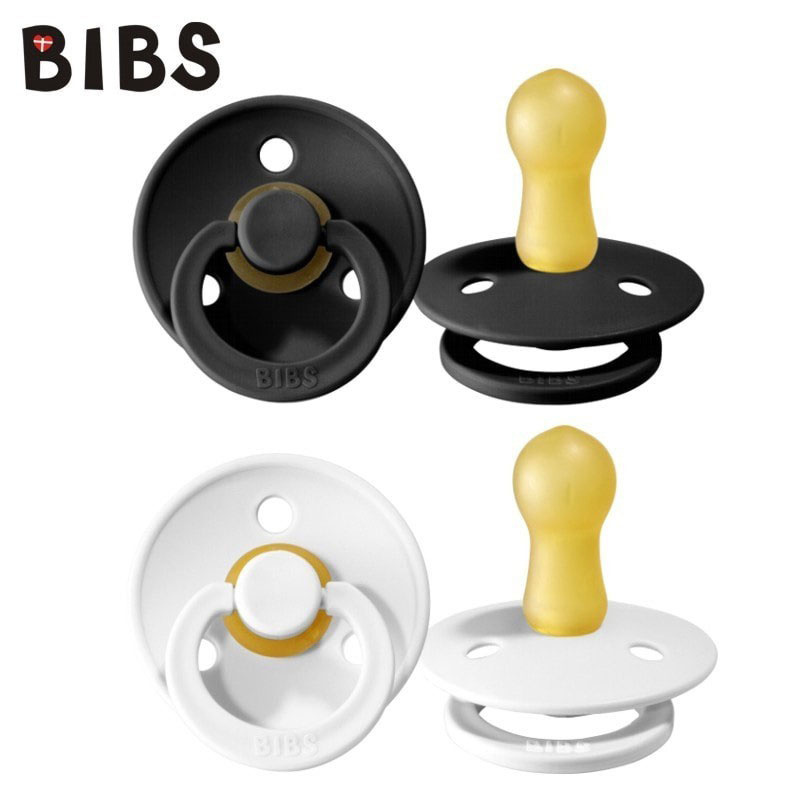 Smoczek uspokający dla dziecka BIBS 2-PACK BLACK & WHITE S kauczuk Hevea Smoczek uspokający dla dziecka BIBS 2-PACK BLACK & WHITE S kauczuk Hevea