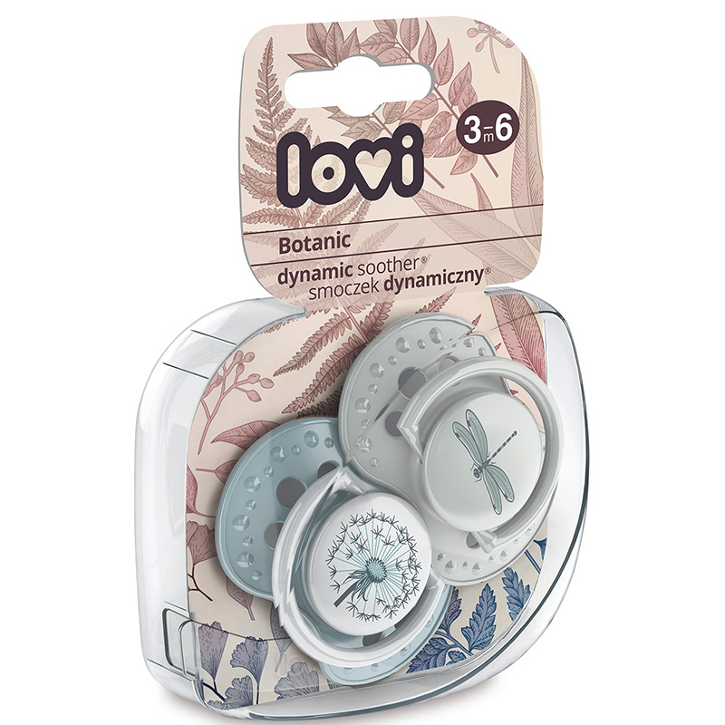 Smoczek uspokajający dla dziecka LOVI 3-6 m Botanic Boy 2 szt. Smoczek uspokajający dla dziecka LOVI 3-6 m Botanic Boy 2 szt.