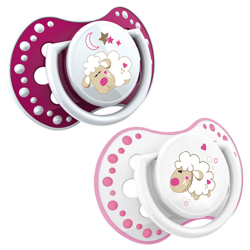 Smoczek uspokajający dla dziecka LOVI 6-18 m+ Night&Day Girl L Smoczek uspokajający dla dziecka LOVI 6-18 m+ Night&Day Girl L