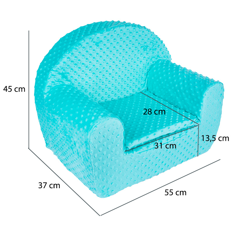 Pufa pluszowa dla dziecka wymiary